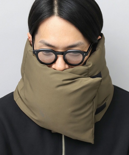glabella（グラベラ）の「撥水ポリエステル 中綿 ボリューム ネックウォーマー / ダウンネックウォーマー（ネックウォーマー/スヌード・メンズ・ブラック/グレー/カーキ・FREE）」の18枚目の写真