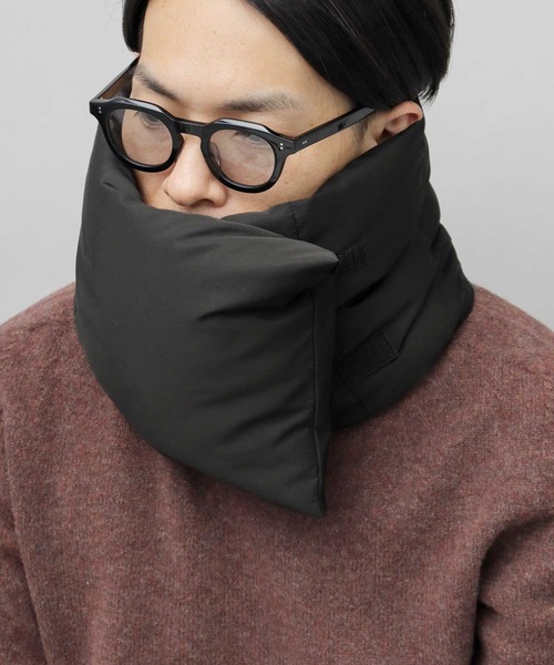 glabella（グラベラ）の「撥水ポリエステル 中綿 ボリューム ネックウォーマー / ダウンネックウォーマー（ネックウォーマー/スヌード・メンズ・ブラック/グレー/カーキ・FREE）」の20枚目の写真