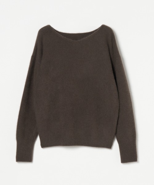 HELIOPOLE(エリオポール)の「RACCOON 2WAY NECK PULLOVER(ニット/セーター・レディース・アイボリー/ブラウン/ピンク/グレー・38)」の7枚目の写真