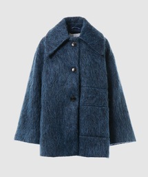 GANNI（ガニー）の「Fluffy Wool Wide Collar Jacket（その他アウター