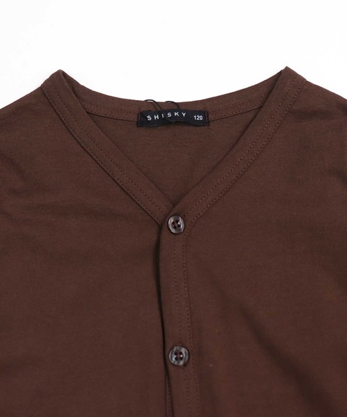 THE CASUAL（カジュアル）の「無地カーディガン（カーディガン/ボレロ・キッズ・チャコール/カーキ/ミント/ラベンダー/杢グレー/ダークグリーン/ベージュ/ネイビー/ブラウン/ブラック・110cm/120cm/130cm/140cm/150cm/160cm）」の17枚目の写真