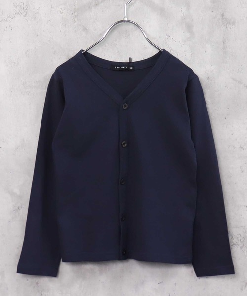 THE CASUAL（カジュアル）の「無地カーディガン（カーディガン/ボレロ・キッズ・チャコール/カーキ/ミント/ラベンダー/杢グレー/ダークグリーン/ベージュ/ネイビー/ブラウン/ブラック・110cm/120cm/130cm/140cm/150cm/160cm）」の14枚目の写真