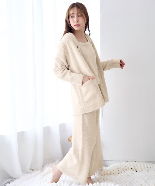 ふわふわもっちり。こなれ感たっぷりのルームウェア】モールニット 3点