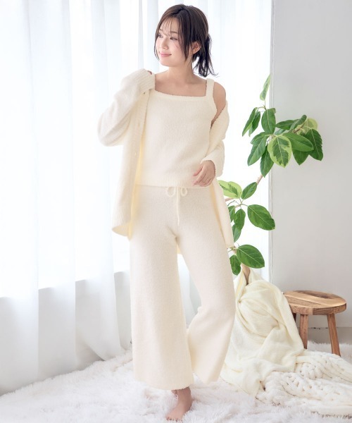 ふわふわもっちり。こなれ感たっぷりのルームウェア】モールニット 3点
