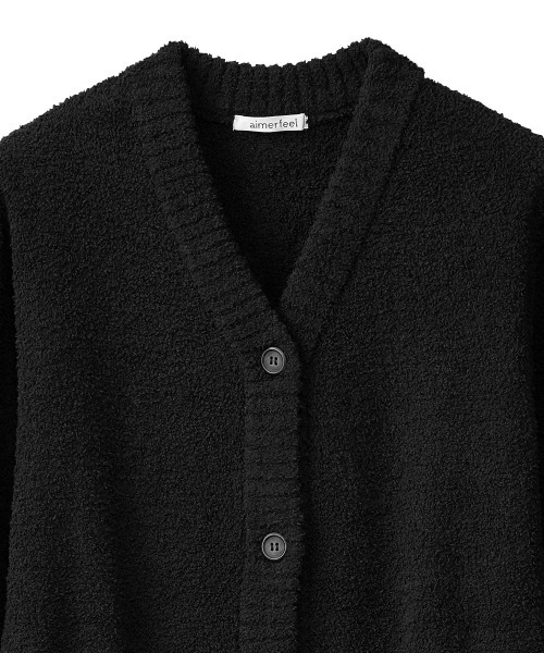 aimerfeel(エメフィール)の「モールニット 3点セット ルームウェア セットアップ カーディガン キャミソール パンツ(ルームウェア/パジャマ・レディース・ブラウン/ブラック/オフホワイト/ベビーピンク/チャコールグレー/サックスブルー/シルバーグレー/ベージュ・LARGE/MEDIUM)」の22枚目の写真