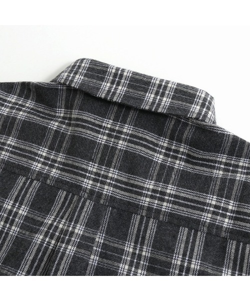 SISTER JENNI(SISTER JENNI)の「起毛チェックロングシャツ(シャツ/ブラウス・キッズ・パープル/チャコールグレー/カーキ・160cm/140cm/150cm/130cm)」の13枚目の写真