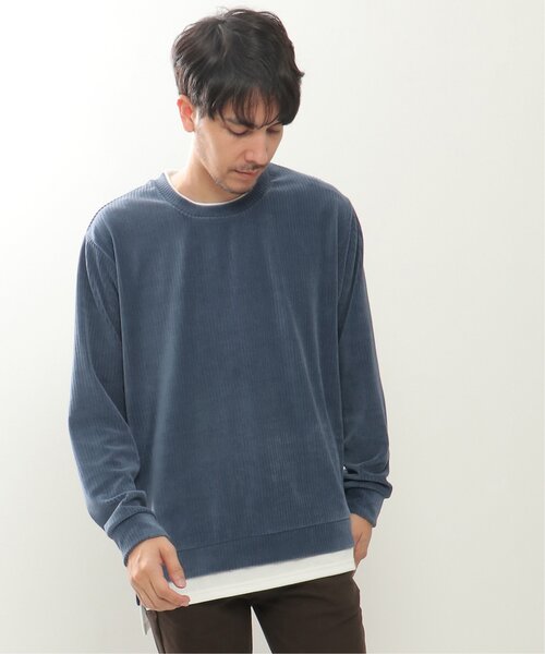 ikka(イッカ)の「カットコールフェイクレイヤードプルオーバー(スウェット・メンズ・ブラック/ベージュ/ブラウン/ブルー・S/M/L/XL)」の8枚目の写真