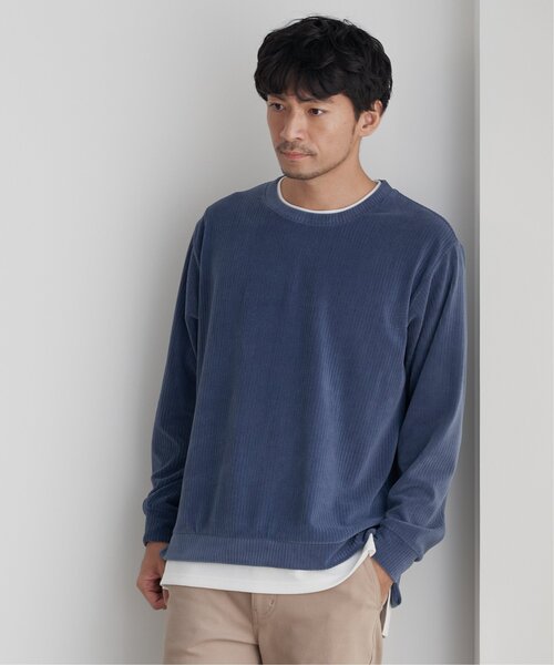 ikka(イッカ)の「カットコールフェイクレイヤードプルオーバー(スウェット・メンズ・ブラック/ベージュ/ブラウン/ブルー・S/M/L/XL)」の10枚目の写真