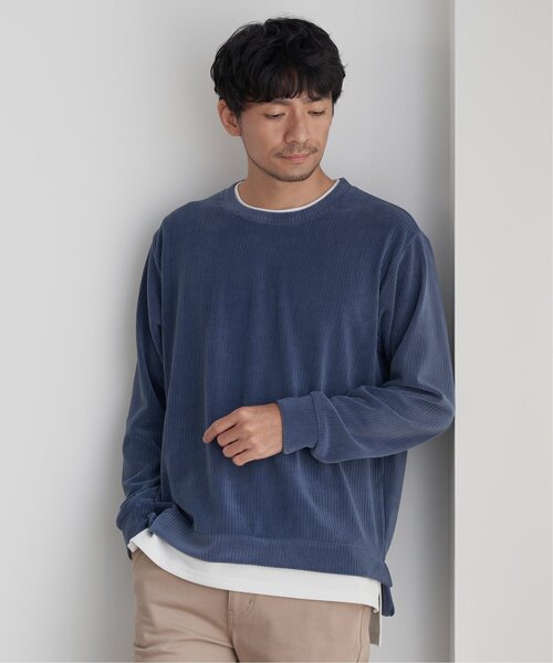 ikka(イッカ)の「カットコールフェイクレイヤードプルオーバー(スウェット・メンズ・ブラック/ベージュ/ブラウン/ブルー・S/M/L/XL)」の11枚目の写真