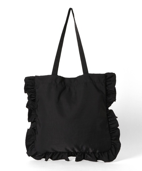 LOWRYS FARM（ローリーズファーム）の「フリルトートバッグ　176562（トートバッグ・レディース・ブラック/ベージュ/カーキ・FREE）」の8枚目の写真