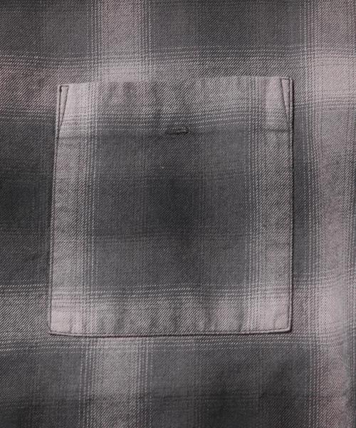 MONKEY TIME（モンキータイム）の「＜monkey time＞ ∴ DK OMB/CHK P/0 SSL/シャツ◆（シャツ/ブラウス・メンズ・ブラック・SMALL/MEDIUM/LARGE）」の4枚目の写真