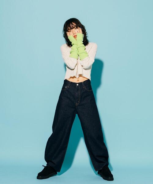 CITEN(シテン)の「<CITEN>クリンプ トップス(Tシャツ/カットソー・レディース・オフホワイト/ブラック/ライム・FREE)」の12枚目の写真