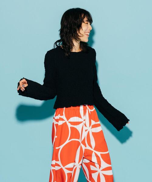 CITEN(シテン)の「<CITEN>クリンプ トップス(Tシャツ/カットソー・レディース・オフホワイト/ブラック/ライム・FREE)」の16枚目の写真