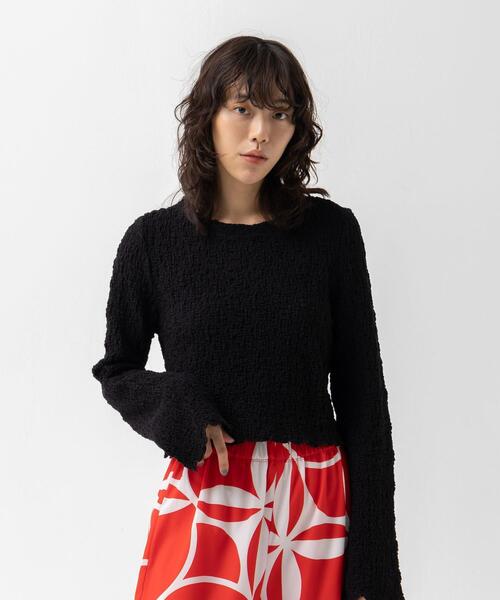 CITEN(シテン)の「<CITEN>クリンプ トップス(Tシャツ/カットソー・レディース・オフホワイト/ブラック/ライム・FREE)」の19枚目の写真