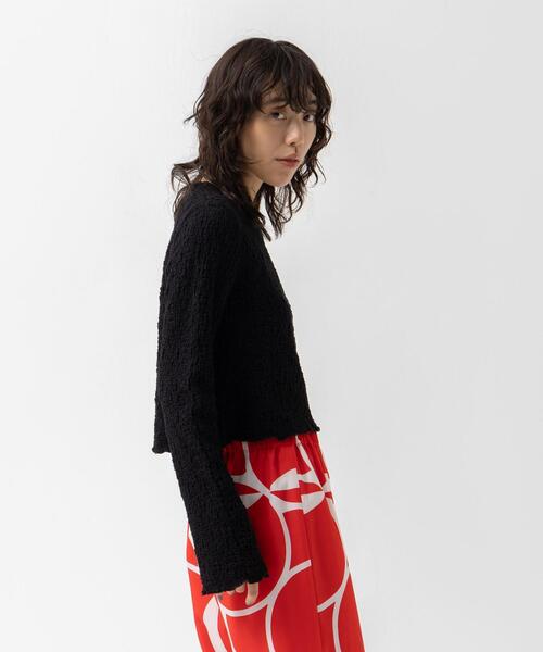 CITEN(シテン)の「<CITEN>クリンプ トップス(Tシャツ/カットソー・レディース・オフホワイト/ブラック/ライム・FREE)」の20枚目の写真