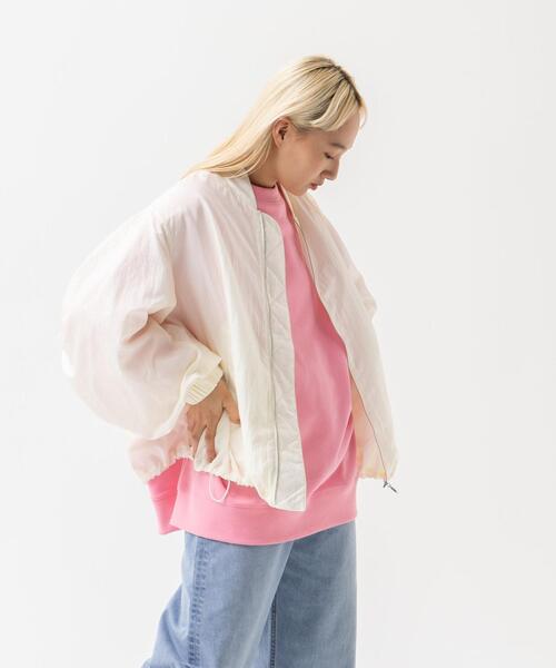 ＜CITEN＞ボリュームスリーブカラースウェット