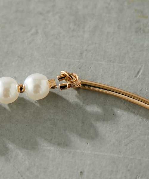 PAPILLONNER（パピヨネ）の「パールコンビチョーカー/PAPILLONNER/パピヨネ（チョーカー・レディース・ゴールド/クリア・FREE）」の4枚目の写真