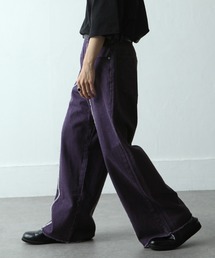 NILWAY | センターフリンジ カットオフデニムパンツ/サイドフリンジ カットオフデニムパンツ(デニムパンツ)