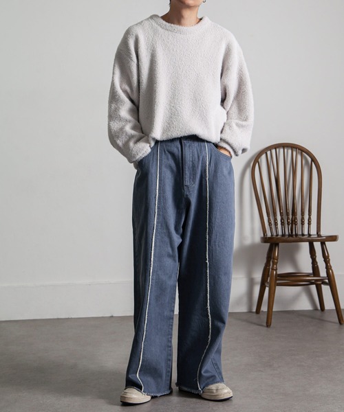DIOR カットオフフリンジデニムパンツ ドゥーズィエムクラス Deuxieme Classe フリンジデニムパンツ 36