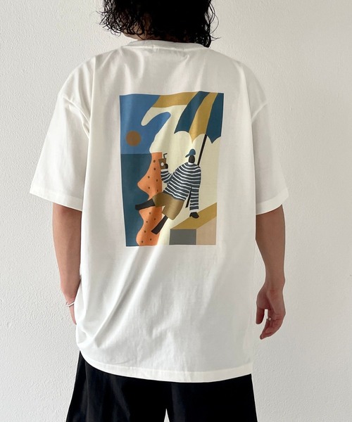 natto（ナット）の「Seaside with coffee tee / vacance（Tシャツ/カットソー・メンズ・アイボリー・MEDIUM/LARGE/X-LARGE）」の12枚目の写真