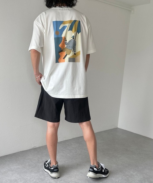 natto（ナット）の「Seaside with coffee tee / vacance（Tシャツ/カットソー・メンズ・アイボリー・MEDIUM/LARGE/X-LARGE）」の21枚目の写真