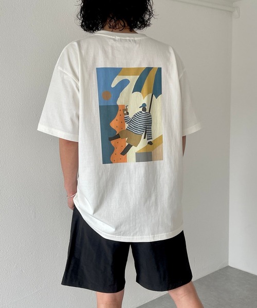 natto（ナット）の「Seaside with coffee tee / vacance（Tシャツ/カットソー・メンズ・アイボリー・MEDIUM/LARGE/X-LARGE）」の9枚目の写真