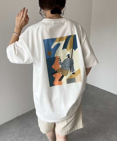 natto（ナット）の「Seaside with coffee tee / vacance（Tシャツ/カットソー・メンズ・アイボリー・MEDIUM/LARGE/X-LARGE）」の22枚目の写真