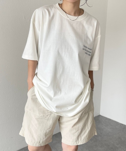 natto（ナット）の「Seaside with coffee tee / vacance（Tシャツ/カットソー・メンズ・アイボリー・MEDIUM/LARGE/X-LARGE）」の10枚目の写真