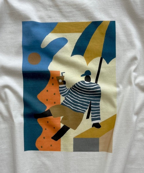 natto（ナット）の「Seaside with coffee tee / vacance（Tシャツ/カットソー・メンズ・アイボリー・MEDIUM/LARGE/X-LARGE）」の17枚目の写真