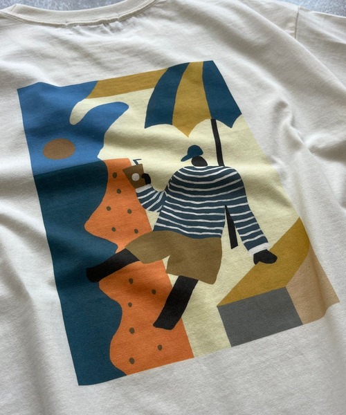 natto（ナット）の「Seaside with coffee tee / vacance（Tシャツ/カットソー・メンズ・アイボリー・MEDIUM/LARGE/X-LARGE）」の11枚目の写真