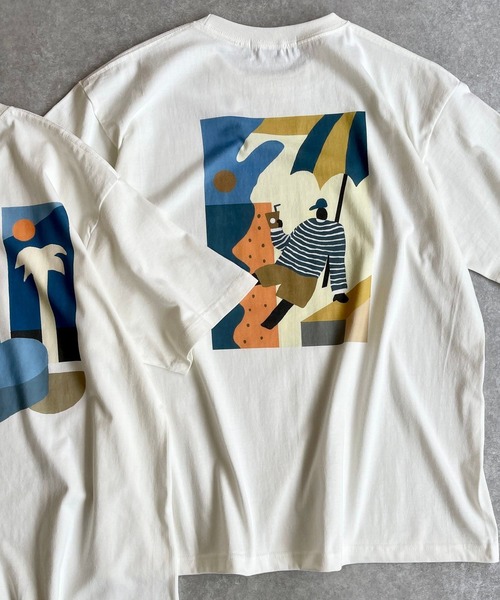 natto（ナット）の「Seaside with coffee tee / vacance（Tシャツ/カットソー・メンズ・アイボリー・MEDIUM/LARGE/X-LARGE）」の18枚目の写真