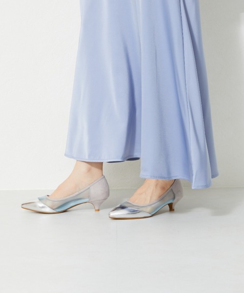 ■2023春夏新作■バイカラーチュールパンプス/31107
