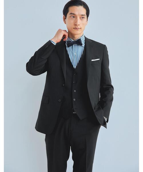 green label relaxing（グリーンレーベルリラクシング）の「＜REDA×green label relaxing＞トロ無地 5B スーツベスト（スーツベスト・メンズ・ブラック/ネイビー/ダークグレー/グレー・44/42/52/48/46/50）」の5枚目の写真