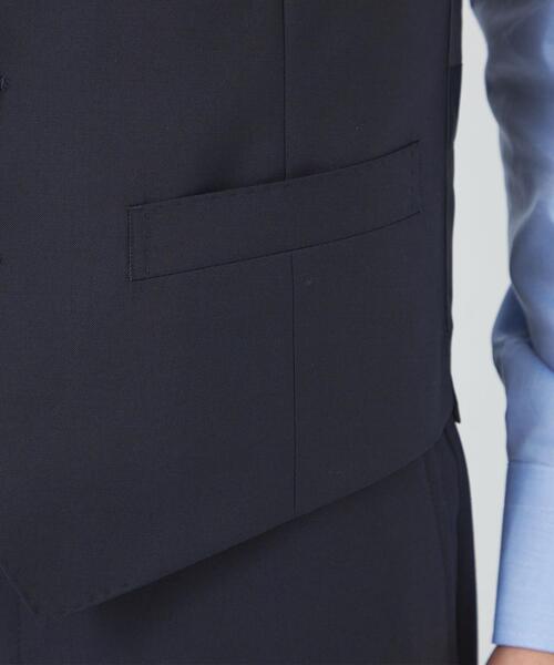green label relaxing（グリーンレーベルリラクシング）の「＜REDA×green label relaxing＞トロ無地 5B スーツベスト（スーツベスト・メンズ・ブラック/ネイビー/ダークグレー/グレー・44/42/52/48/46/50）」の12枚目の写真