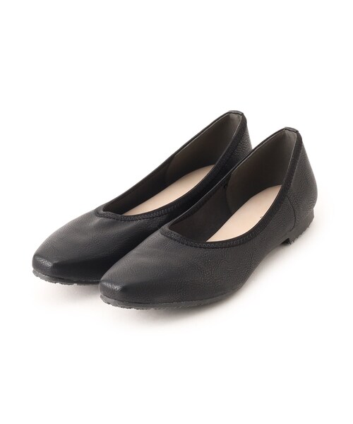 SHOO・LA・RUE（シューラルー）の「◆のびる!ストレッチ ローヒールパンプス（パンプス・レディース・シルバー/ブラック/ライトグリーン/アイボリー・35/25/45）」の3枚目の写真