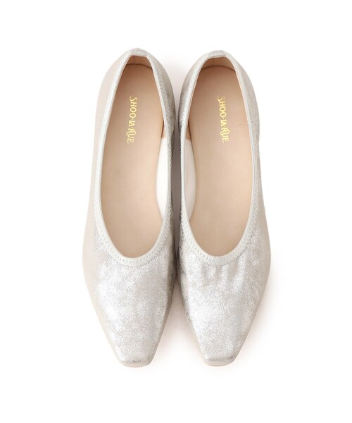 SHOO・LA・RUE（シューラルー）の「◆のびる!ストレッチ ローヒールパンプス（パンプス・レディース・シルバー/ブラック/ライトグリーン/アイボリー・35/25/45）」の9枚目の写真