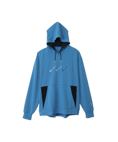 Champion(チャンピオン)の「【Champion/チャンピオン】メンズ スポーツ テックウィーブ テリー フーデッドスウェットシャツ(パーカー・メンズ・その他35/グレー/ブラック/オリーブ・LARGE/MEDIUM/X-LARGE)」の4枚目の写真