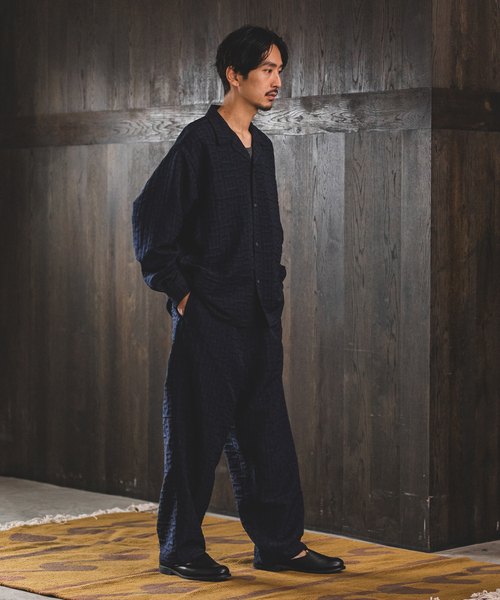 JOURNAL STANDARD(ジャーナルスタンダード)の「Swell UP ジャガードCPO シャツジャケット(シャツ/ブラウス・メンズ・ネイビー/ブラウン/ラベンダー・LARGE/MEDIUM)」の14枚目の写真