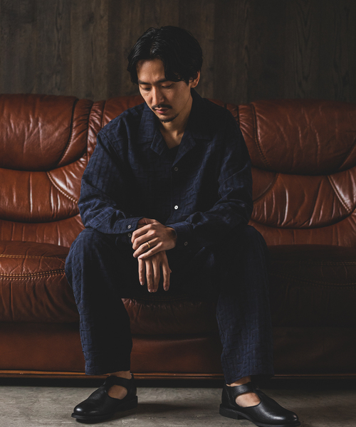 JOURNAL STANDARD(ジャーナルスタンダード)の「Swell UP ジャガードCPO シャツジャケット(シャツ/ブラウス・メンズ・ネイビー/ブラウン/ラベンダー・LARGE/MEDIUM)」の16枚目の写真
