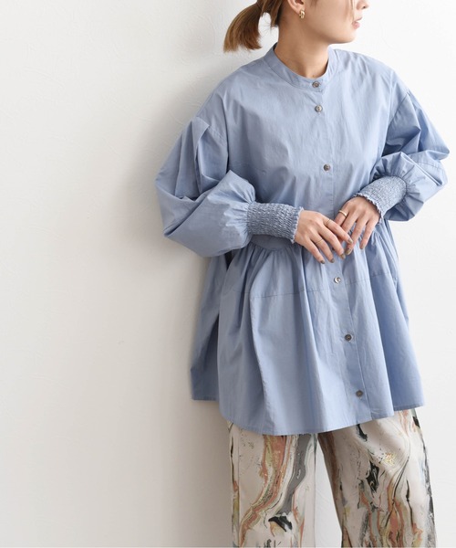 Eimee Law（エイミーロウ）の「コクーンフォルム ブラウス（シャツ/ブラウス・レディース・オフホワイト/ブラック/サックスブルー・38）」の22枚目の写真