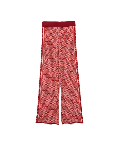 AMERICAN RAG CIE（アメリカンラグシー）の「キカガクニットジャガードパンツ（その他パンツ・レディース・レッド/ブラウン・FREE）」の19枚目の写真
