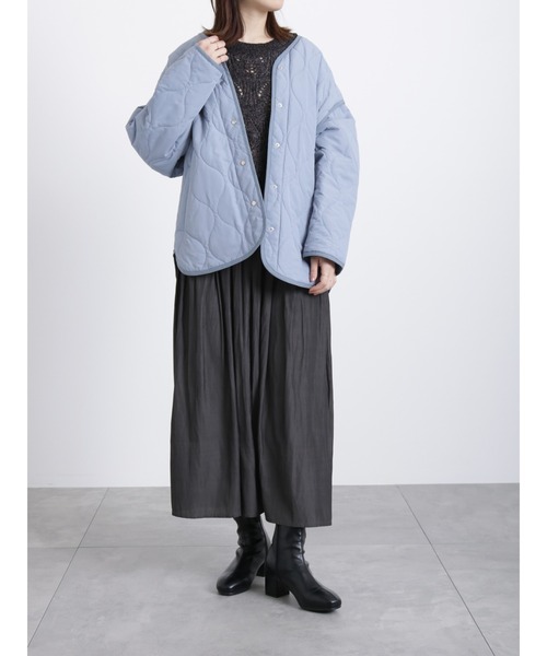 Samansa Mos2 blue（サマンサモスモスブルー）の「ギャザースカート（スカート・レディース・ベージュ/ブルー/チャコール・ﾌﾘ-）」の18枚目の写真