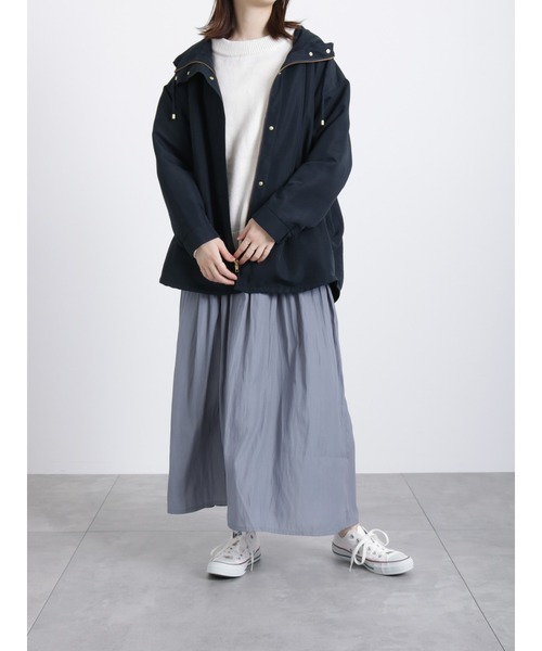 Samansa Mos2 blue（サマンサモスモスブルー）の「ギャザースカート（スカート・レディース・ベージュ/ブルー/チャコール・ﾌﾘ-）」の12枚目の写真