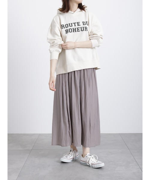 Samansa Mos2 blue（サマンサモスモスブルー）の「ギャザースカート（スカート・レディース・ベージュ/ブルー/チャコール・ﾌﾘ-）」の8枚目の写真