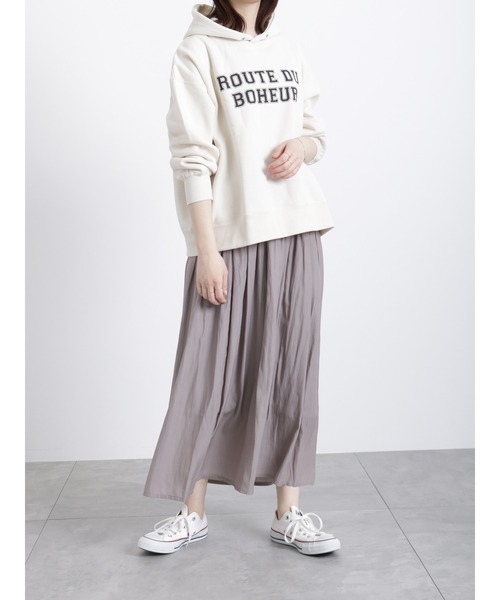 Samansa Mos2 blue（サマンサモスモスブルー）の「ギャザースカート（スカート・レディース・ベージュ/ブルー/チャコール・ﾌﾘ-）」の19枚目の写真