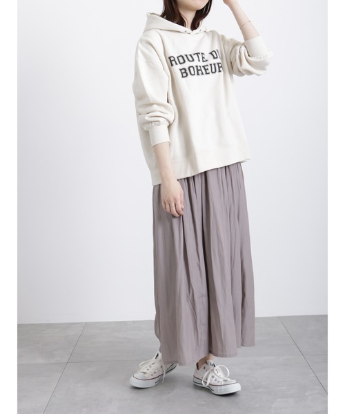 Samansa Mos2 blue（サマンサモスモスブルー）の「ギャザースカート（スカート・レディース・ベージュ/ブルー/チャコール・ﾌﾘ-）」の15枚目の写真