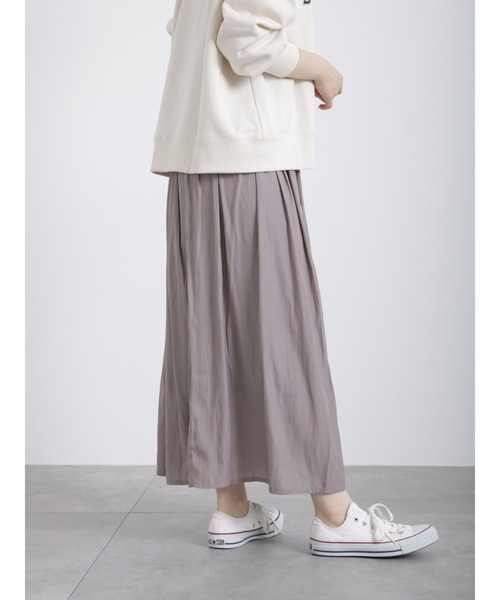 Samansa Mos2 blue（サマンサモスモスブルー）の「ギャザースカート（スカート・レディース・ベージュ/ブルー/チャコール・ﾌﾘ-）」の13枚目の写真