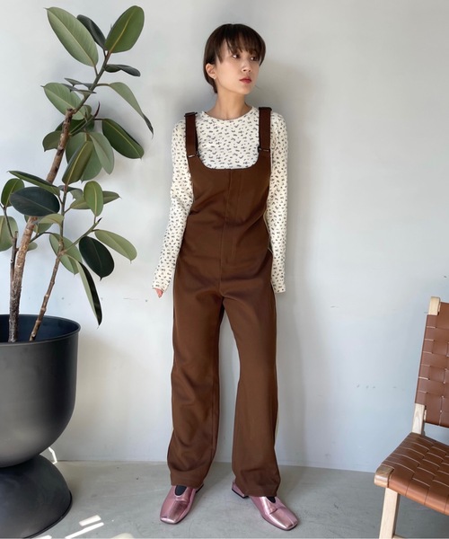 SANSeLF(サンセルフ)の「フラワーパターンサーマルトップス【SANSeLF】 sanw23s018(Tシャツ/カットソー・レディース・ブルー/ピンク・FREE)」の4枚目の写真