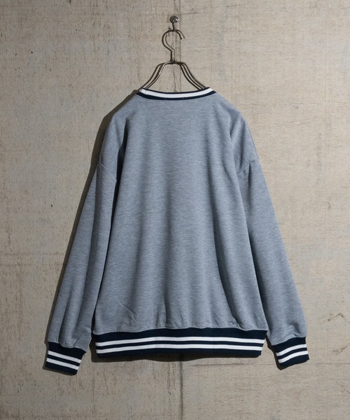 JOHN'S CLOSET（ジョンズクローゼット）の「【40I】ダンボールニット ルーズシルエット プリントスウェット（スウェット・メンズ・ベージュ系その他/グリーン系その他/グリーン/ブラック/グレー/チャコールグレー/ベージュ/ネイビー・MEDIUM/LARGE/X-LARGE）」の21枚目の写真