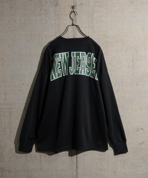 JOHN'S CLOSET（ジョンズクローゼット）の「【40I】ダンボールニット ルーズシルエット プリントスウェット（スウェット・メンズ・ベージュ系その他/グリーン系その他/グリーン/ブラック/グレー/チャコールグレー/ベージュ/ネイビー・MEDIUM/LARGE/X-LARGE）」の11枚目の写真